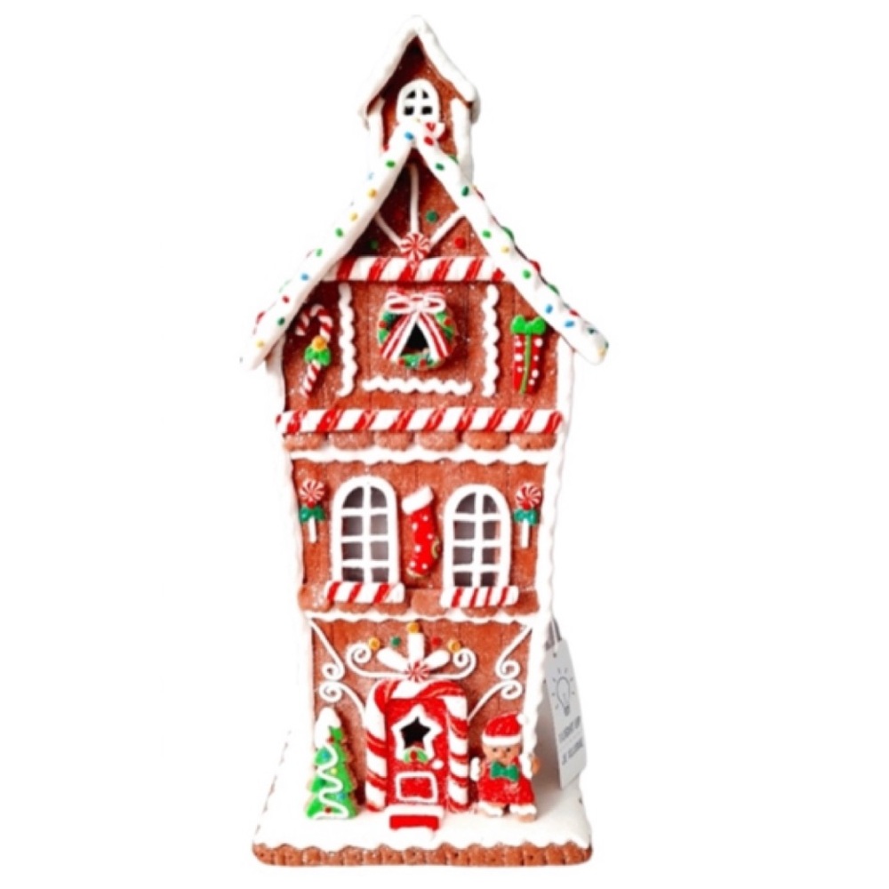 NEW Gingerbread House Light-up Candy Land Centerpiece